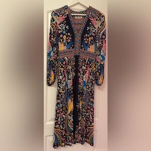 Boden Lily Long Sleeve Midi Dress